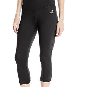 adidas Black Climalite 3/4ths Leggings